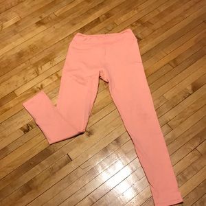 LuLaRoe OS pink/peach leggings